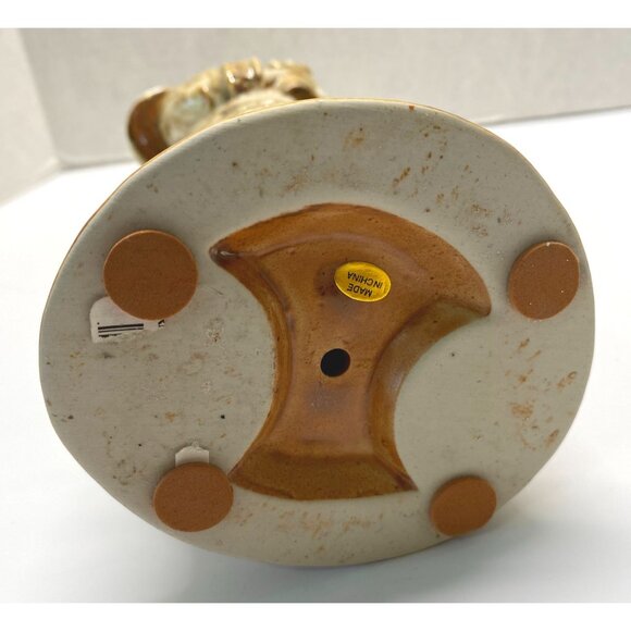 Vintage Santa Claus Figurine Holding Tree Christmas Decor Vintage Folk Art - Picture 5 of 9